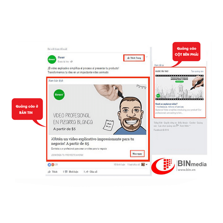 Quảng cáo ở bản tin Quảng cáo ở bản tin