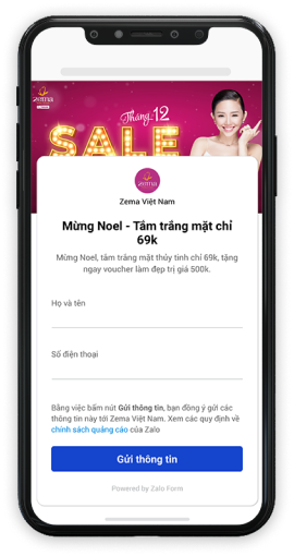 Quảng cáo Form Quảng cáo Form